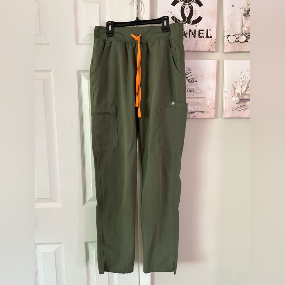 Figs Yola High Waisted Green Scrubs